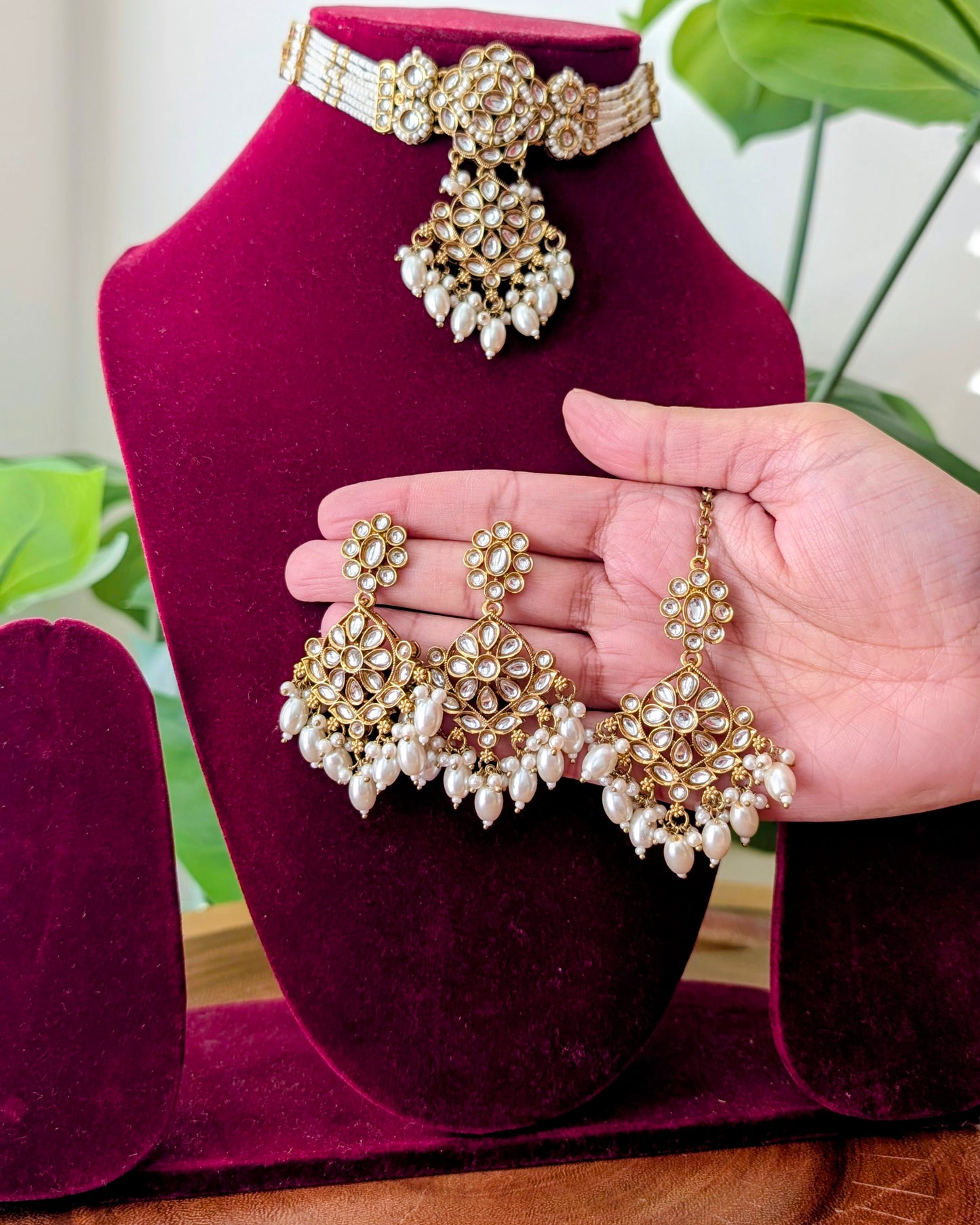 Mehak Pearl Choker Necklace