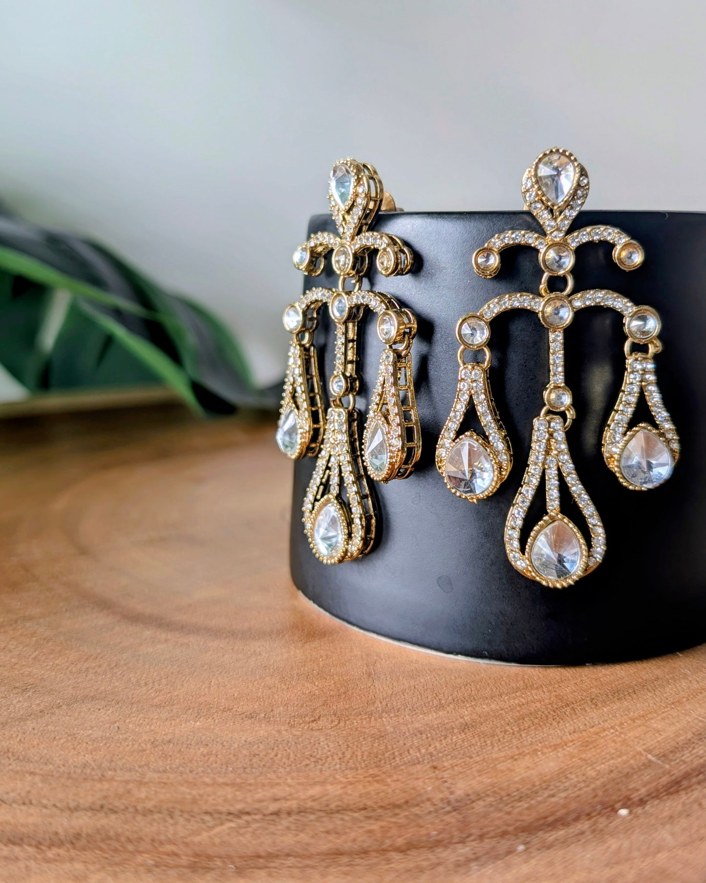 Nayra Chandelier Earrings - White