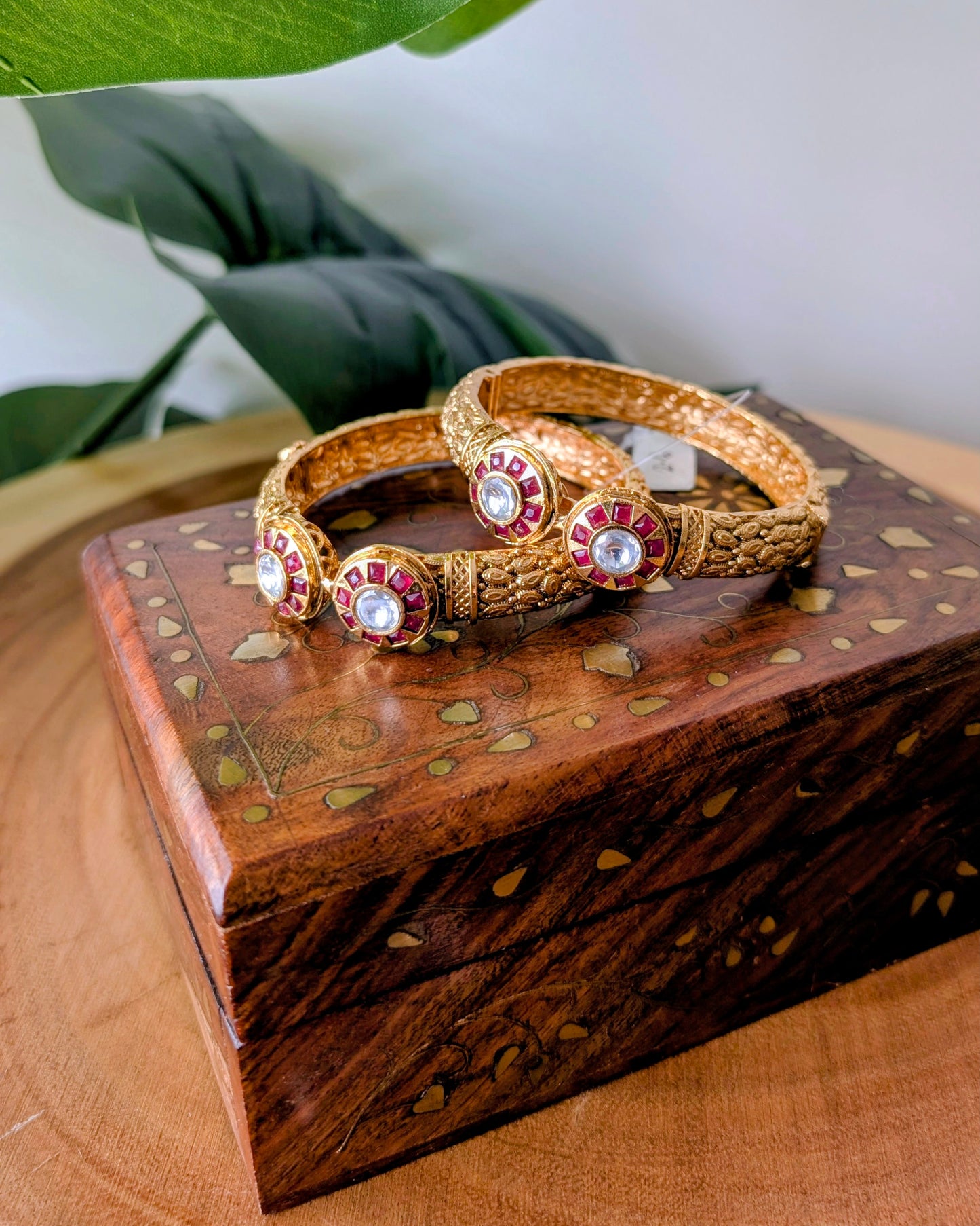 Premium Heritage Bangles in Gold Plating