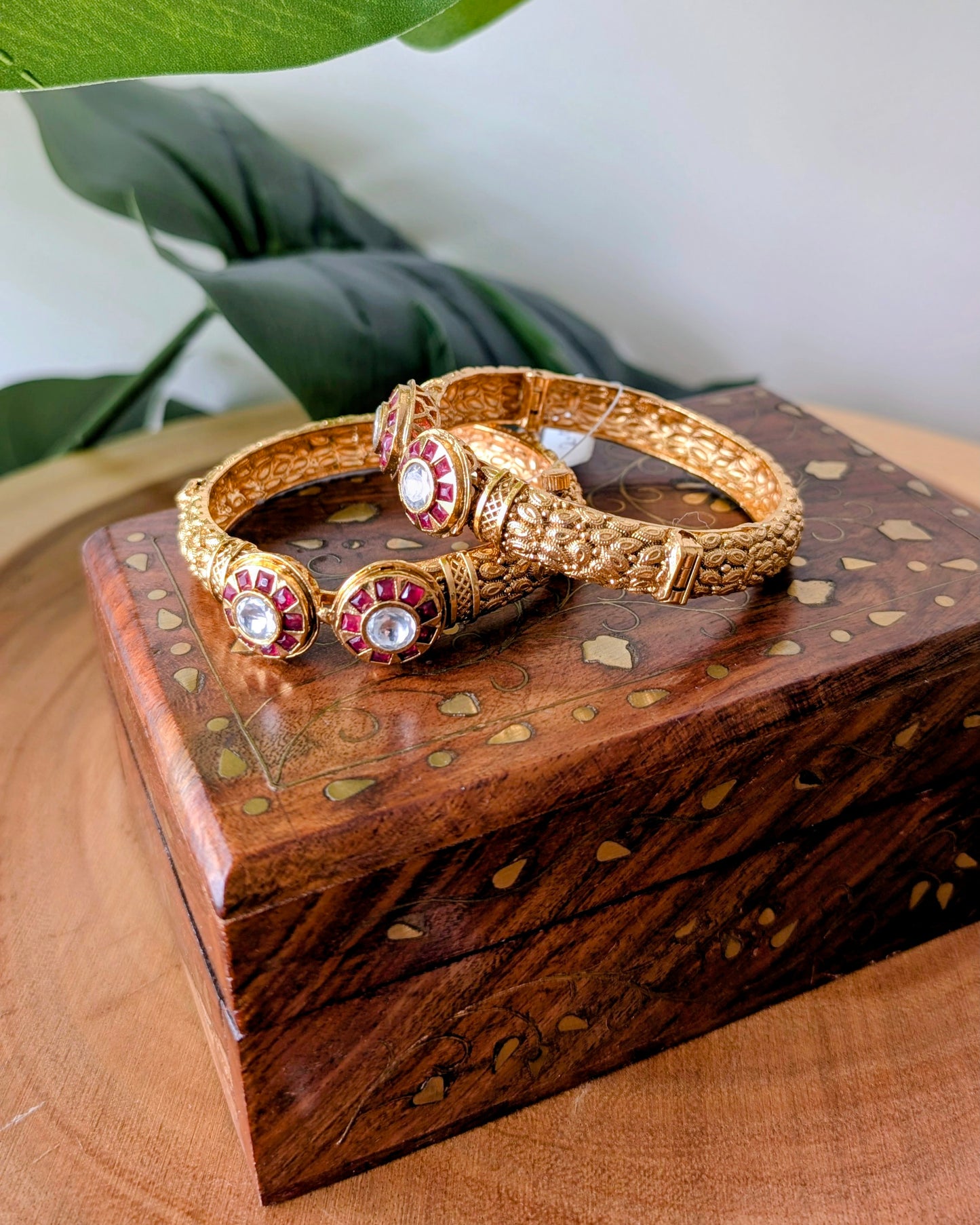 Premium Heritage Bangles in Gold Plating