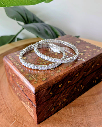 Lightweight Silver AD Bangles