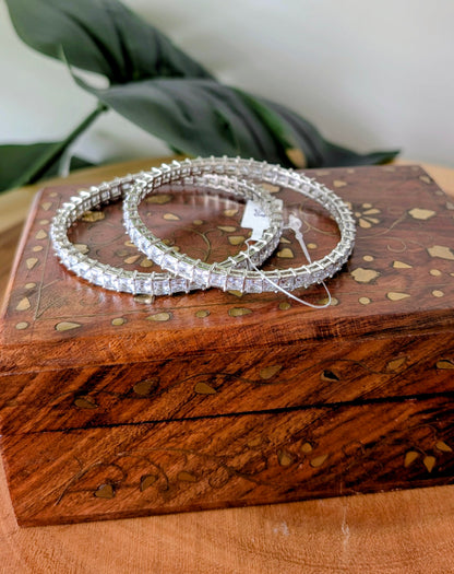 Lightweight Silver AD Bangles