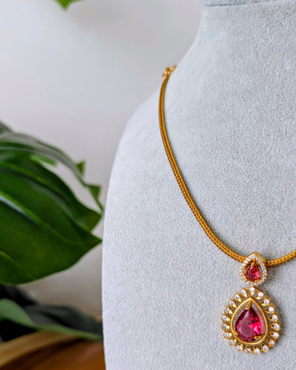Narmeen Necklace - Ruby
