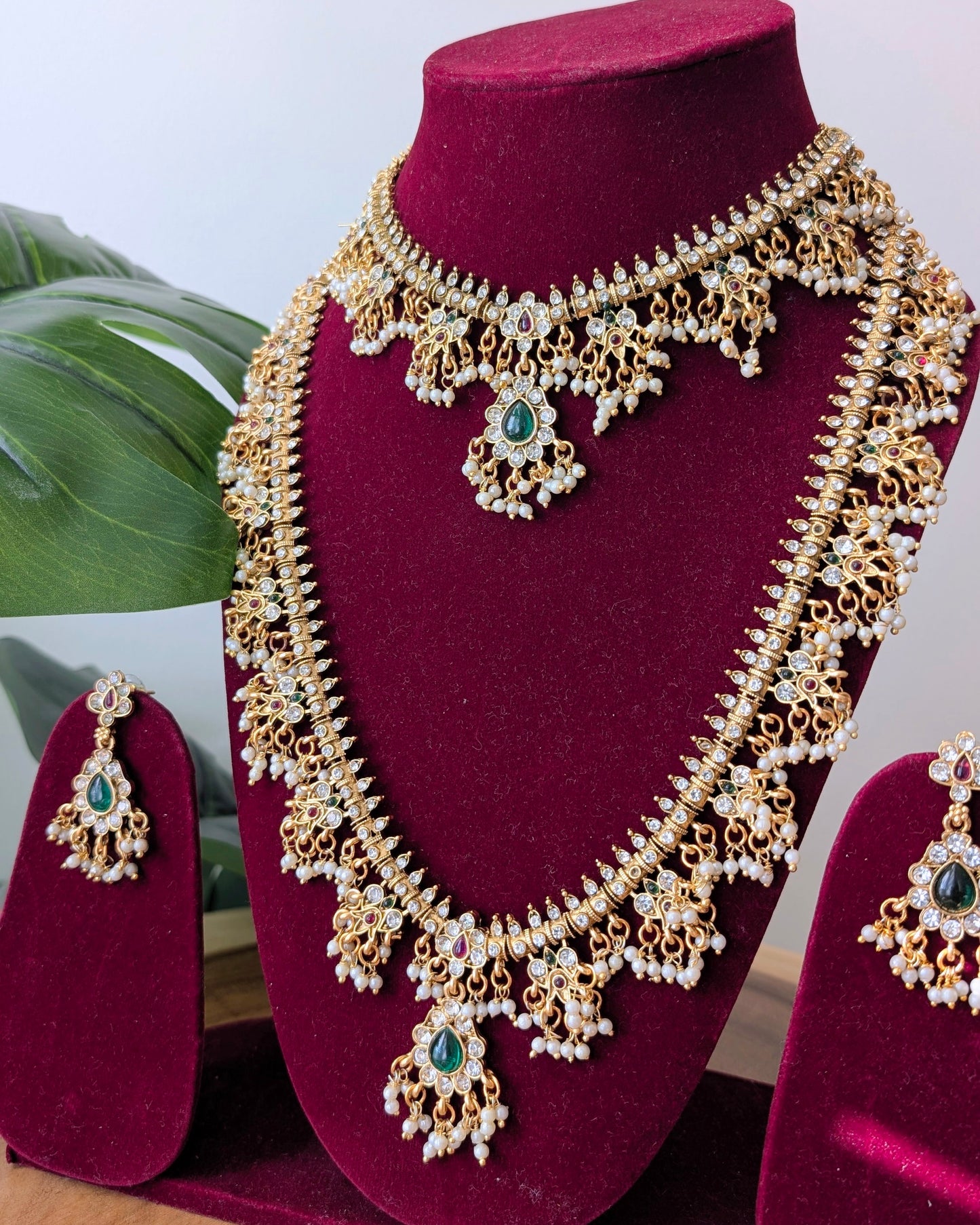 Rakhi Two Layer Traditional Long Haram Necklace