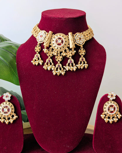 Shreeni Premium Heritage Kundan Necklace