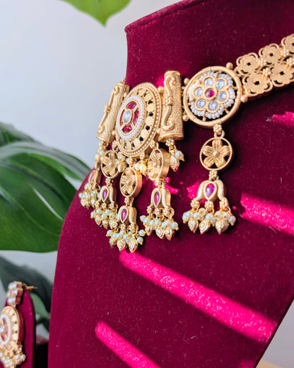 Shreeni Premium Heritage Kundan Necklace