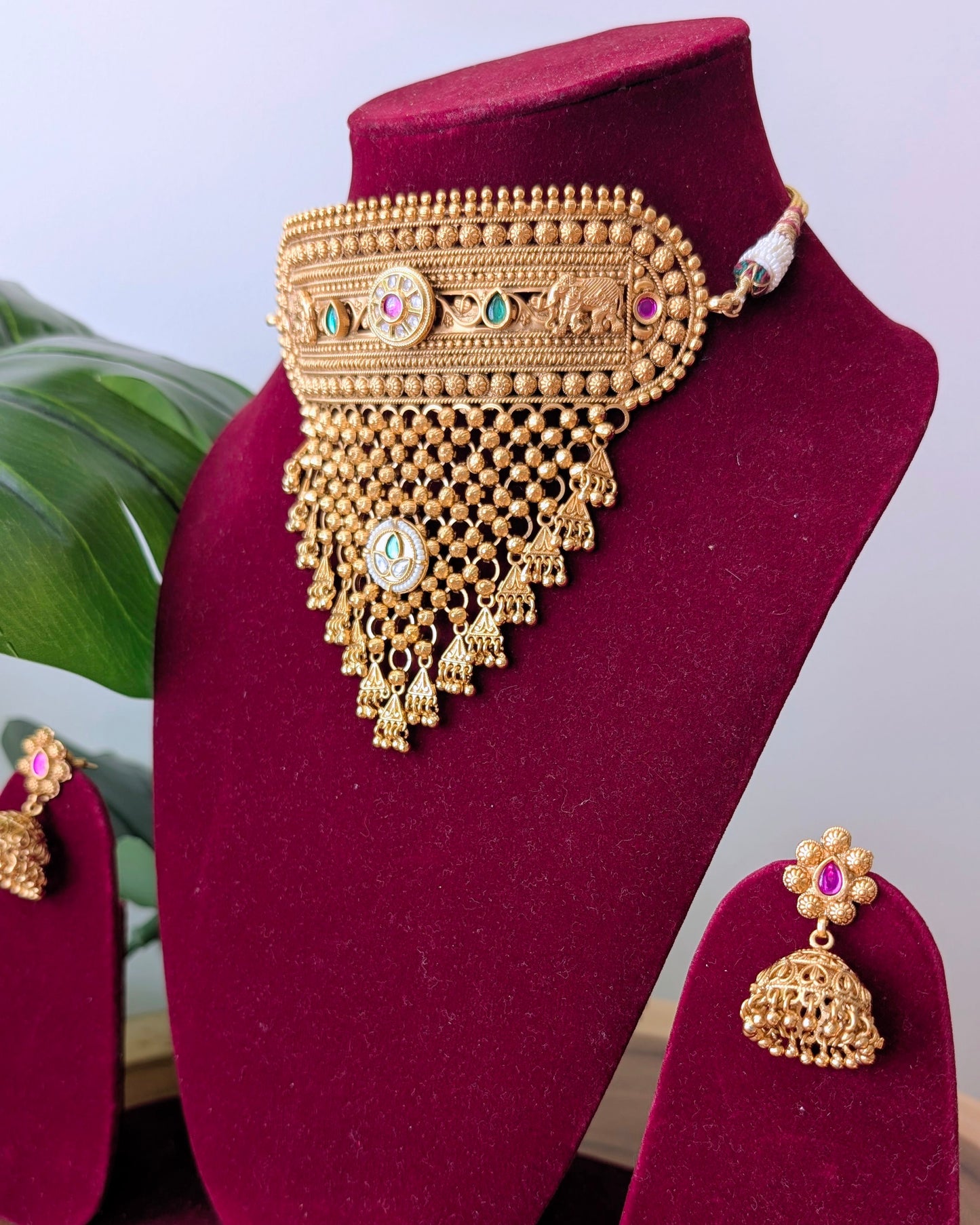 Shweta Premium Heritage Kundan Choker Necklace