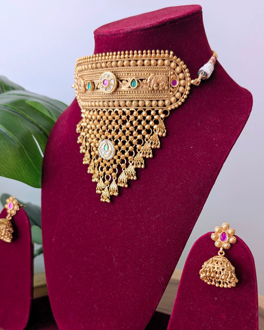 Shweta Premium Heritage Kundan Choker Necklace