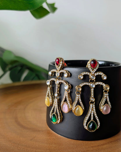 Nayra Chandelier Earrings - Multicolored