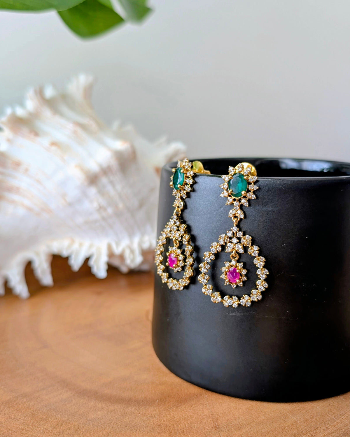 Premium Victorian Stone Dangler Earrings