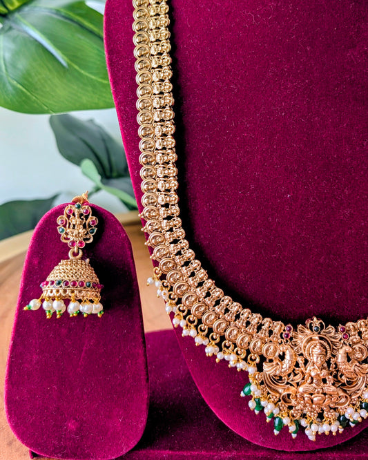 Surya Traditional Long Haram Necklace