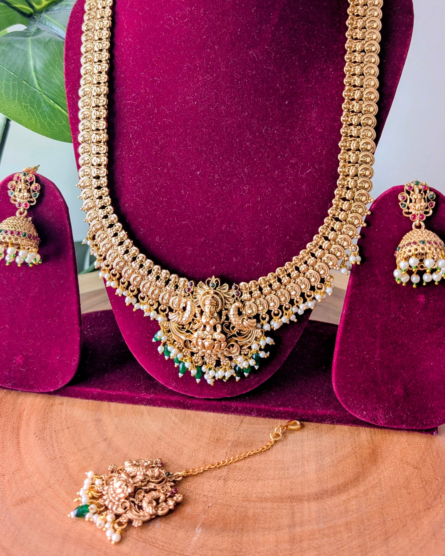 Surya Traditional Long Haram Necklace