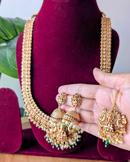 Surya Traditional Long Haram Necklace