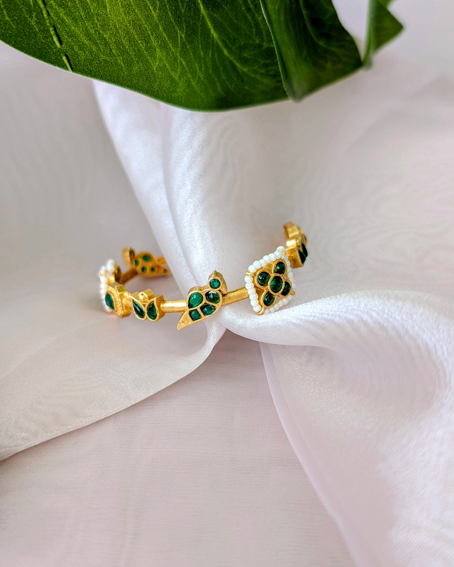 Morni Pearl Bracelet - Green