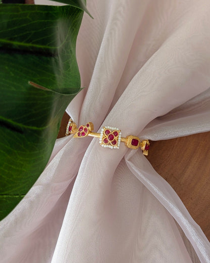 Morni Pearl Bracelet - Ruby