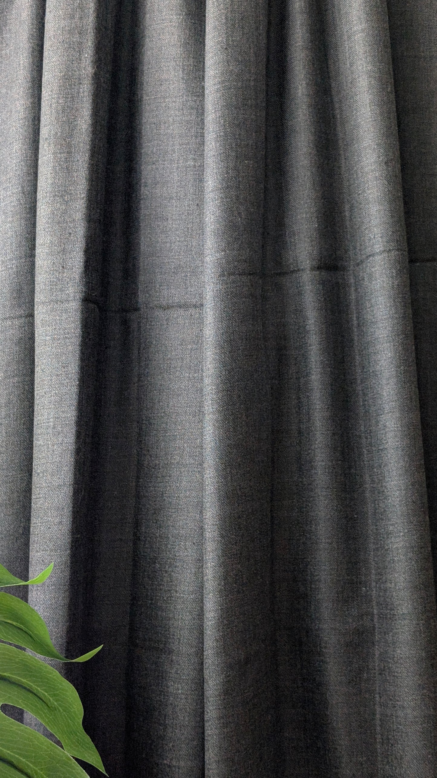 Fine Wool Plain Black Shawl