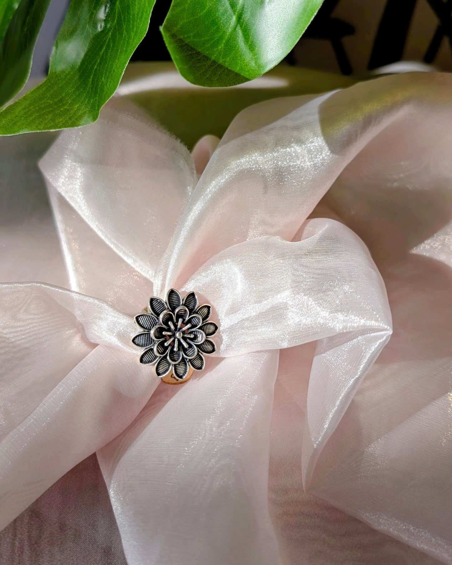 Floral Adjustable Ring