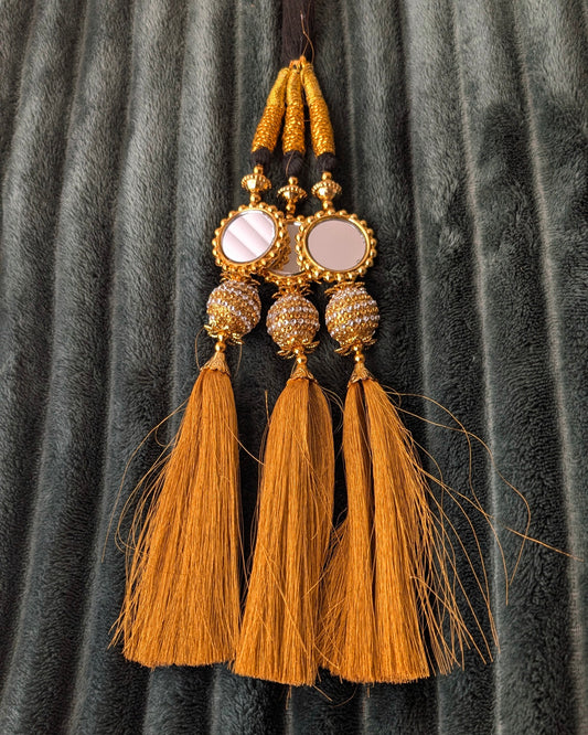 Punjabi Parandi - Golden & Mirror