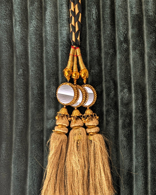 Punjabi Parandi - Golden & Mirror