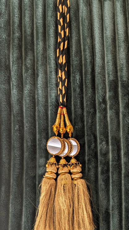 Punjabi Parandi - Golden & Mirror