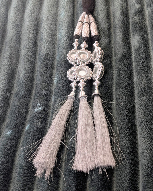 Punjabi Parandi - Silver & Mirror