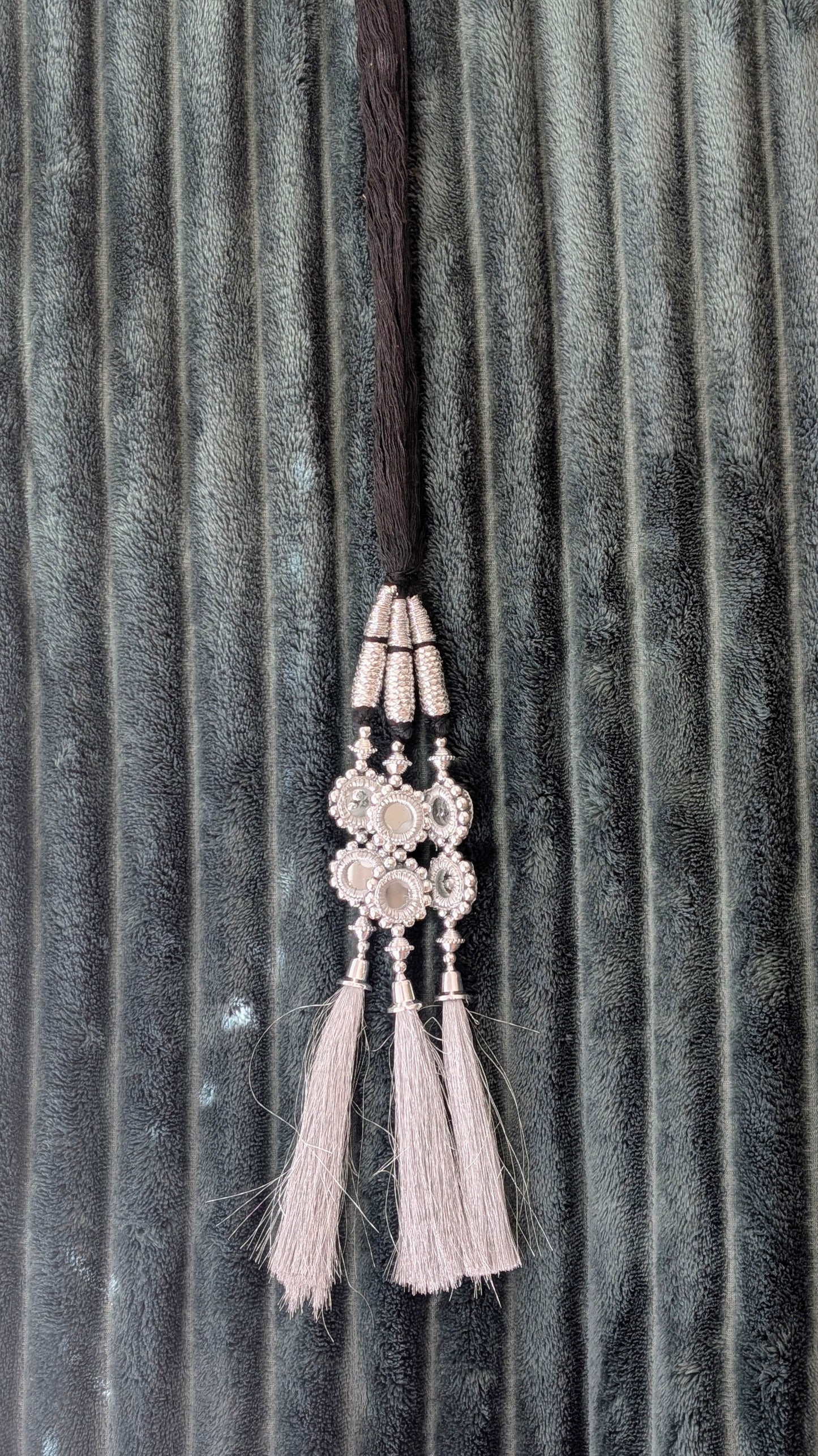 Punjabi Parandi - Silver & Mirror