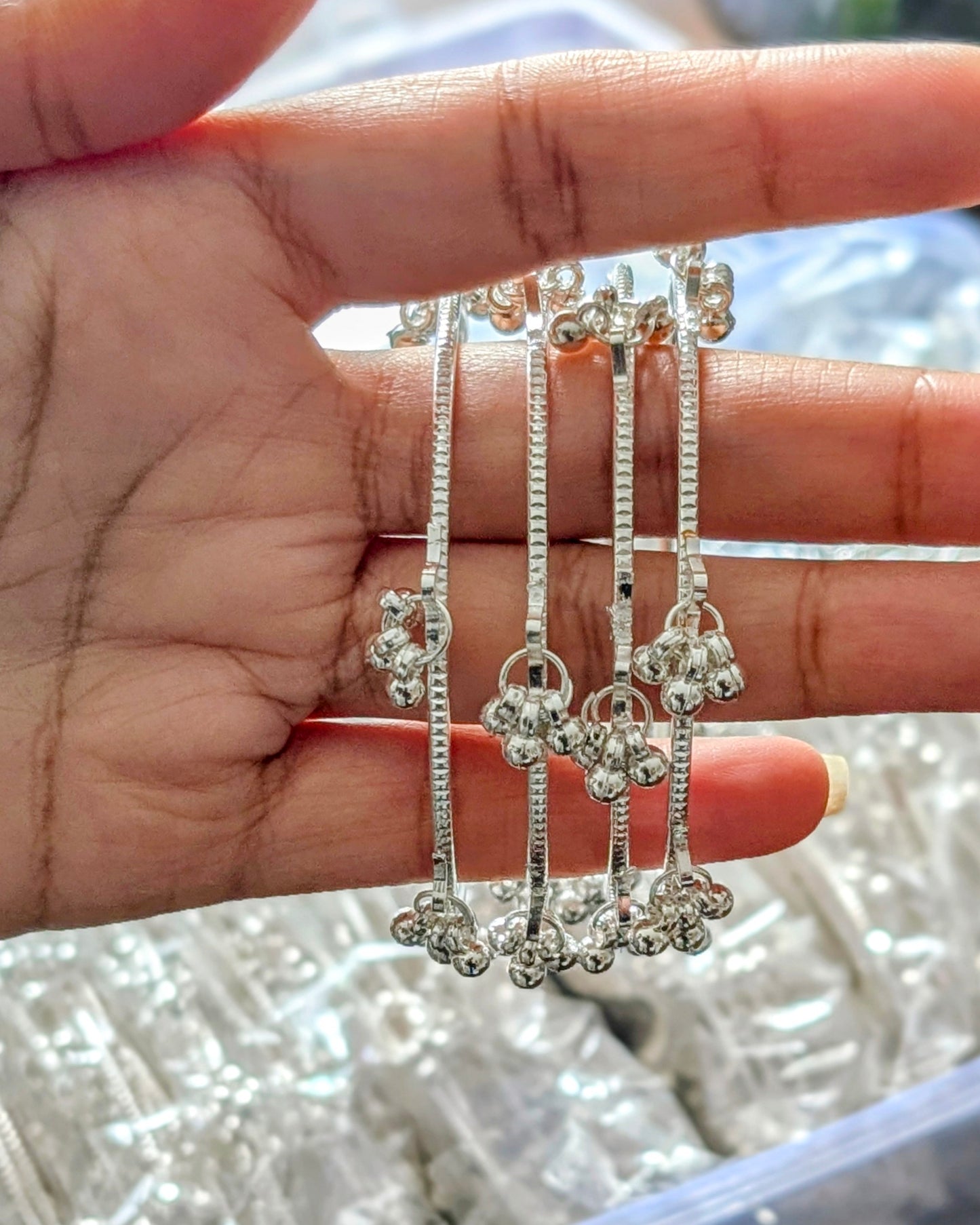 Silver Ghungroo Bangles