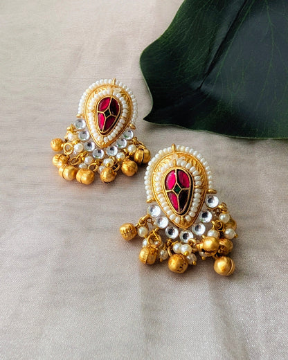 Arundhati Heritage Ghungroo Studs