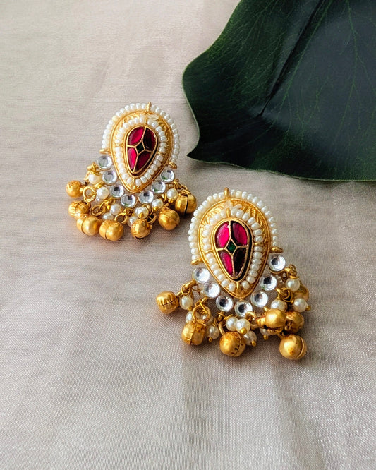 Arundhati Heritage Ghungroo Studs
