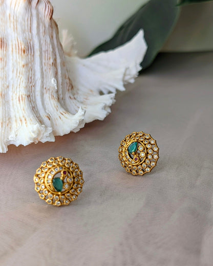 Namita Studs - Emerald