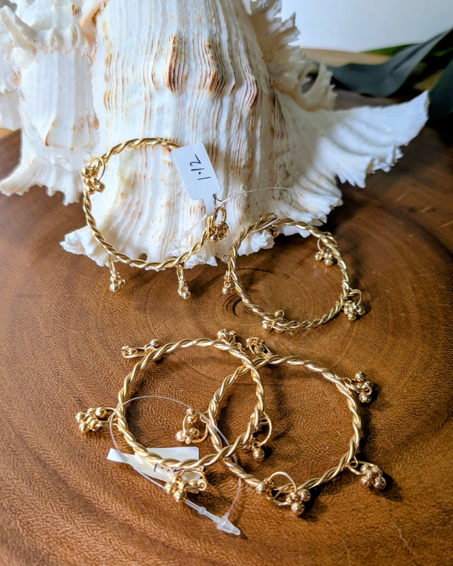 Golden Kashmiri Ghungroo Bangles - Kids