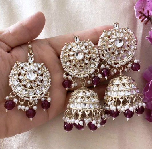 Jhumki Tikka Set