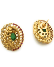 Load image into Gallery viewer, Namita Studs - Emerald
