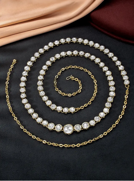 Kundan Waist Belt Chain