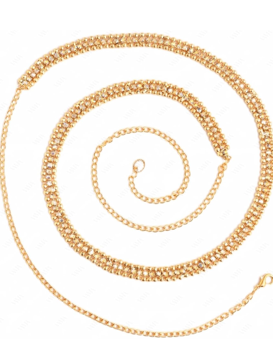 Rhinestone Waist Belt Chain