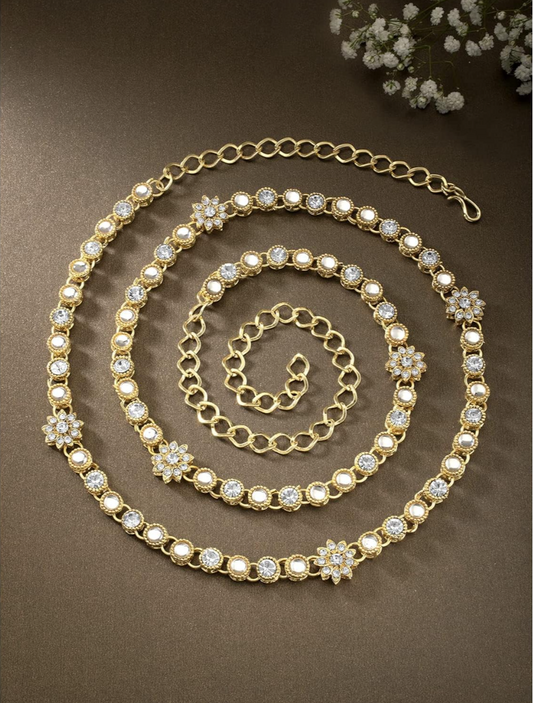 Kundan Waist Belt Chain