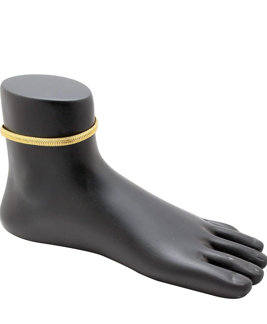 Stand out from the crowd with Golden Anklets — sleek, golden pieces that complete any look. With these on, you won't be going unnoticed. Go bold with these!