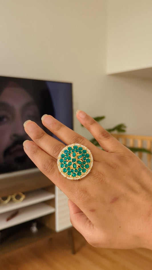 Navya Ring - Green