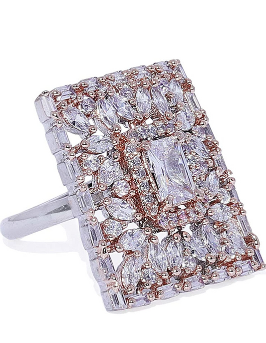 Rose Gold Zircon Ring