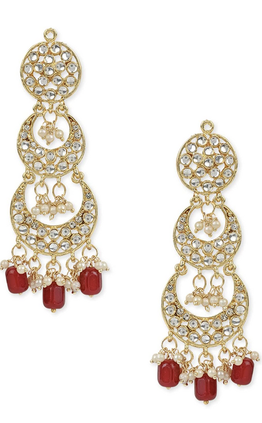 Misha Earrings - Red